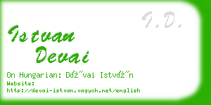 istvan devai business card